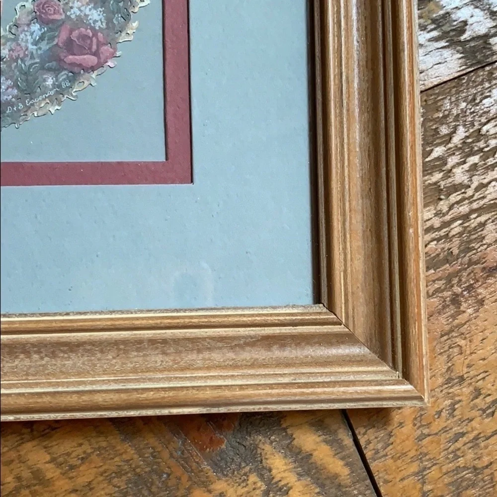 Vintage Framed Santa Claus picture